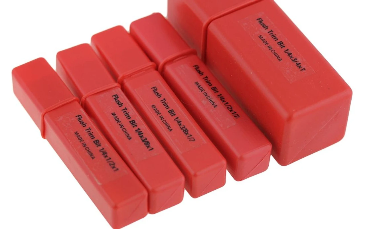 5-Piece Flush Trim Router Bits Set D1601 2 5-Piece Flush Trim Router Bits Set D1601 - Image 2