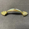 Liberty AS-IS 3" Pull With Rosette Ends Bright Brass