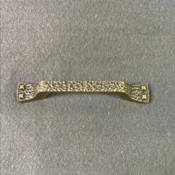 3" Rustic Pull With Faux Nails Antique Brass