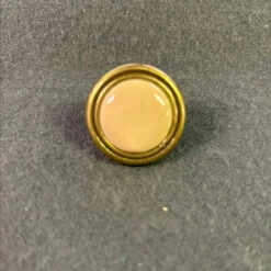 1-1/4" Avante Almond Insert Knob With Antique Brass