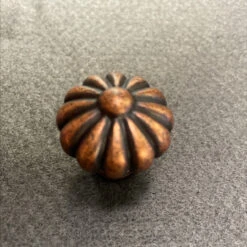 1-1/3" Pumpkin Knob Antique Copper