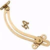 Liberty 6" Brass Right Hand Curved Friction Lid Support With Screws LQ-R1086XC