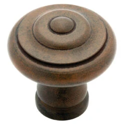 Liberty 1-3/8" Iron Craft Ringed Knob Rusted Iron