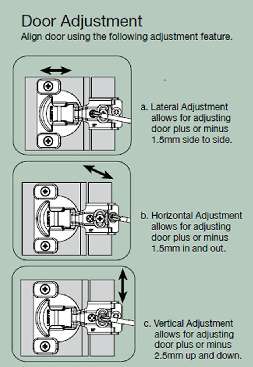 Liberty 7/16" Overlay 6-Way Compact Hinge LQ-H05108-NP-A 2 Liberty 7/16" Overlay 6-Way Compact Hinge LQ-H05108-NP-A - Image 2