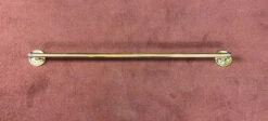 30" Solid Brass Towel Bar Brass And Polished Chrome