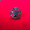 1-1/2" Star Knob Navy Leather