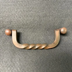 4" Twisted Bail Pull Rusted Iron