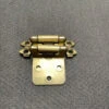 Pair Of Champagne Gold Variable Overlay Self Closing Hinges