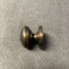Liberty 1-1/4" Knob With Attached Backplate Rubbed Bronze