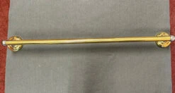 24" Kelsie Towel Bar Polished Brass And Chrome