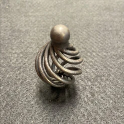 1-1/4" Birdcage Knob Tumbled Pewter