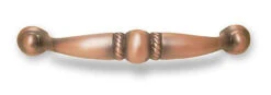 3-3/4" Heritage Style Pull Antique Copper