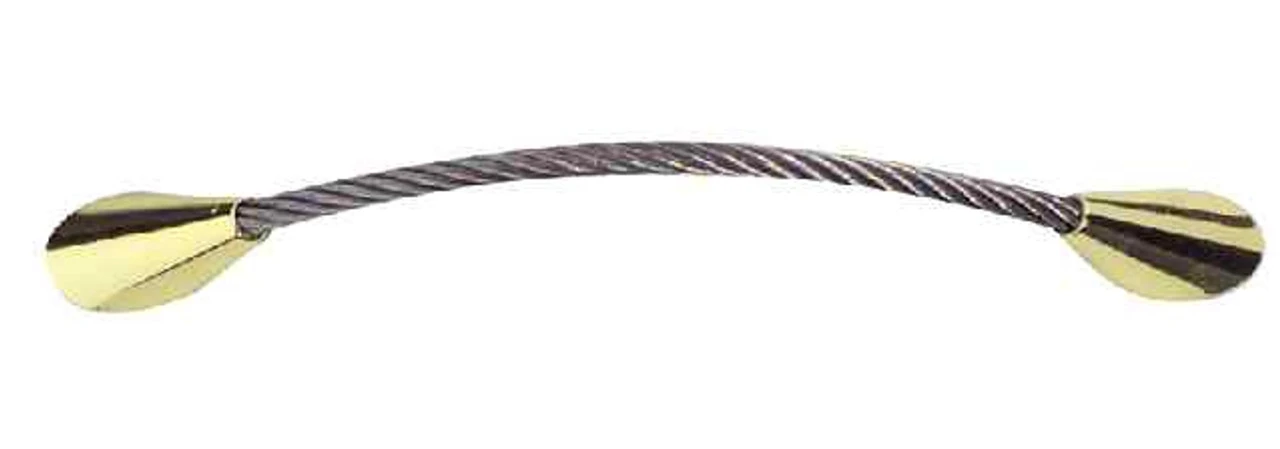 Liberty 3-3/4" Twisted Cable Pull Polished Brass 2 Liberty 3-3/4" Twisted Cable Pull Polished Brass - Image 2