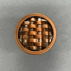 Liberty 1-1/4" Basket Weave Knob Antique Copper
