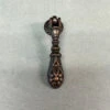 2-3/8" Victorian Style Pendant Drop Pull Dark Antique Copper
