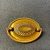 AS-IS 2-1/4" Vintage Hepplewhite Oval Brass Pull