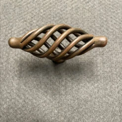 3-3/8" Birdcage Knob Rusted Iron