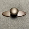 1-3/16" Mushroom Knob With Backplate Oil Rubbed Bronze