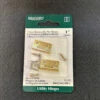 Liberty Pair Of Butt Hinges Brass Plated 1" X 1" Square H0425-AG-PB-U