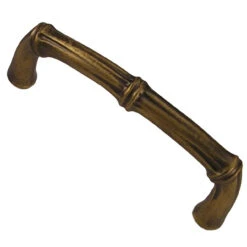 (5-Pack) 4" Bamboo Pull Antique Gold