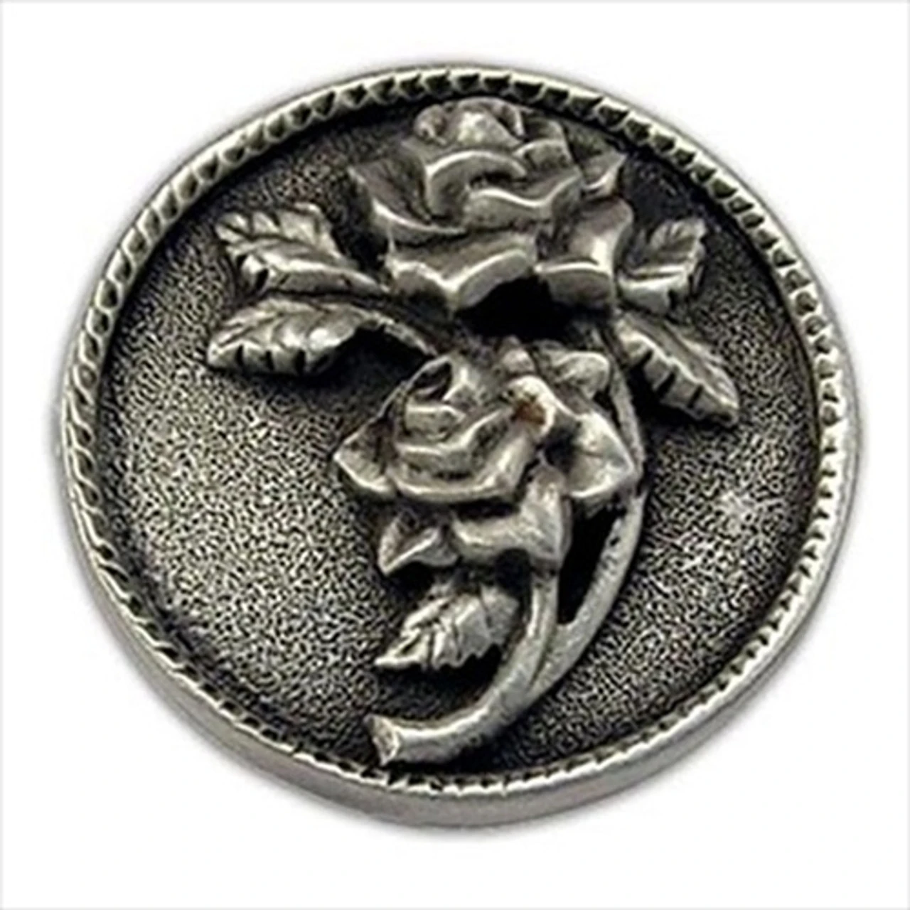 1-1/2" Left Facing Rose Knob Solid Pewter 1 1-1/2" Left Facing Rose Knob Solid Pewter