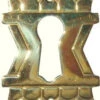 Eastlake Victorian Style Keyhole Cover Brass