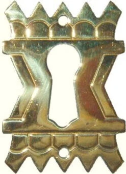 Eastlake Victorian Style Keyhole Cover Brass