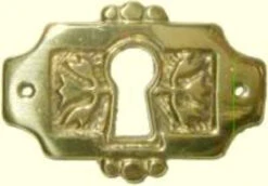 Eastlake Victorain Style Keyhole Cover Cast Brass