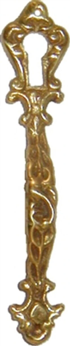 Victorain Keyhole Pull Rear Mount Brass