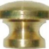 7/16" Turned Knob Brass