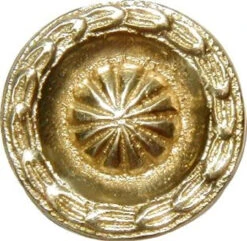 1-3/8" Sheraton Style Knob Cast Brass