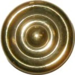 1" Sheraton Style Turned Knob Polished Brass