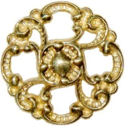 1-3/8" Victorian Style Knob Cast Brass