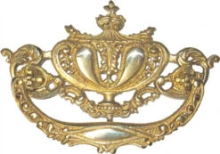 3" Victorian Style Urn Bail Pull Cast Brass