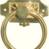 1-3/4" Victorian Eastlake Ring Pull Cast Brass