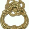 Colonial Revival Style Ring Pull Cast Brass