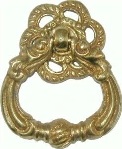 Colonial Revival Style Ring Pull Cast Brass