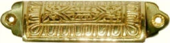 3-3/16" Victorian Style Bin Pull Cast Brass