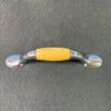 3" Spoon Foot Pull Chrome With Wood Insert