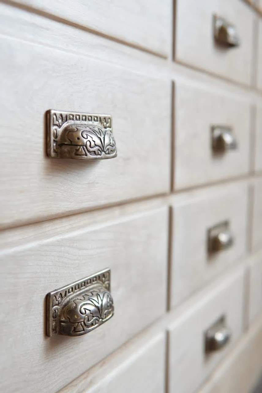 2-7/8" Eastlake Solid Cast Bin Pull - Ready To Patina Polished Brass 5 2-7/8" Eastlake Solid Cast Bin Pull - Ready To Patina Polished Brass - Image 5