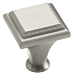 Amerock 1" Square Manor Knob Satin Nickel
