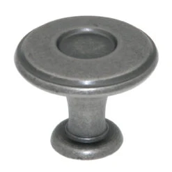 Amerock (25-Pack) 1-1/4" Round Knob Weathered Nickel