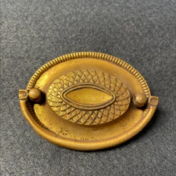 AS-IS 2-1/4" Vintage Hepplewhite Oval Brass Pull 7 AS-IS 2-1/4" Vintage Hepplewhite Oval Brass Pull -D'Lawless Hardware Shop C907521A 7954 4A01 82FC 989198C60F34 01036.1666375961
