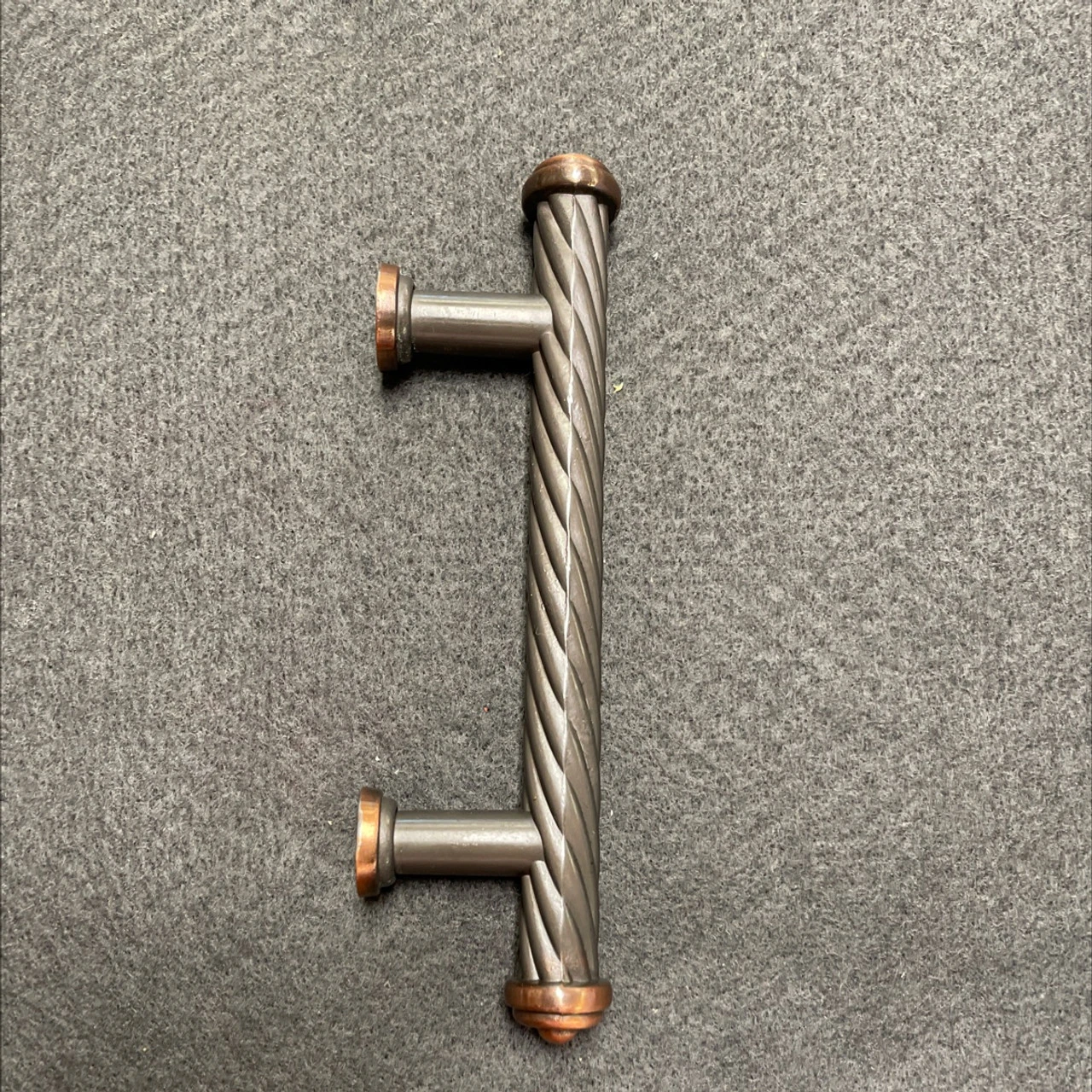 AS-IS 3" Capri Pull Antique Pewter With Copper 2 AS-IS 3" Capri Pull Antique Pewter With Copper - Image 2