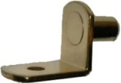 (12 Pack) Brass Plated Steel "L" Shaped Shelf Rest