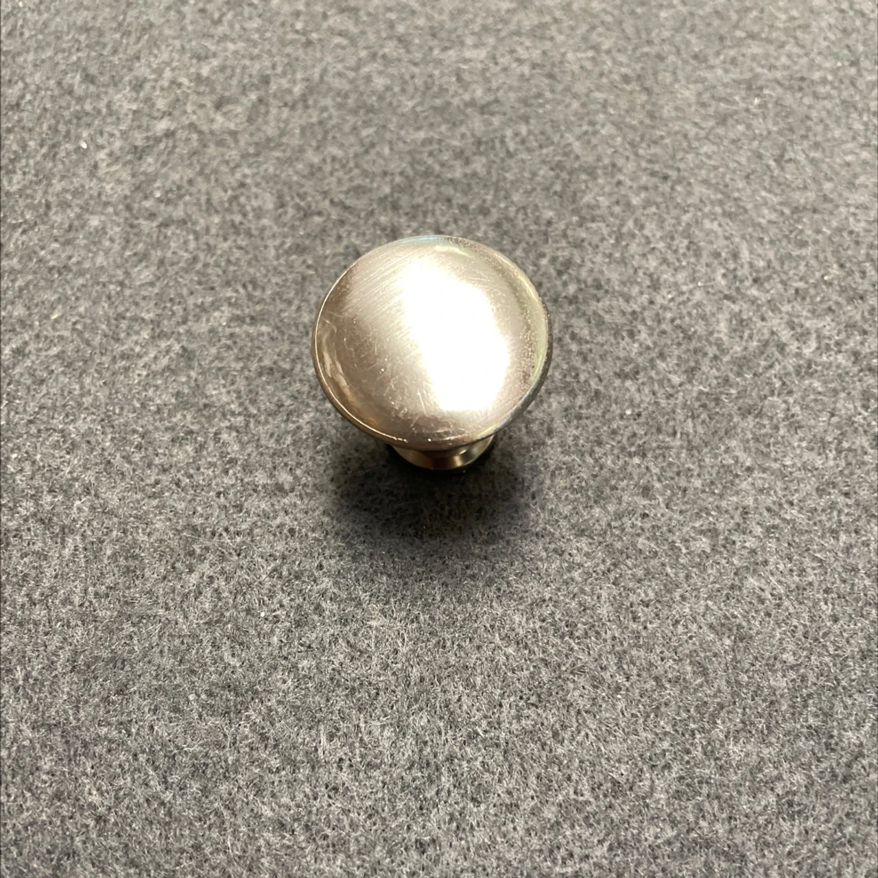 AS-IS 7/8" Delano Button Knob Brushed Satin Nickel 1 AS-IS 7/8" Delano Button Knob Brushed Satin Nickel