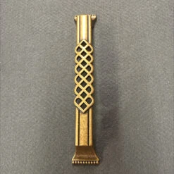 6-5/16" Ornate Grid Design Pull Old English