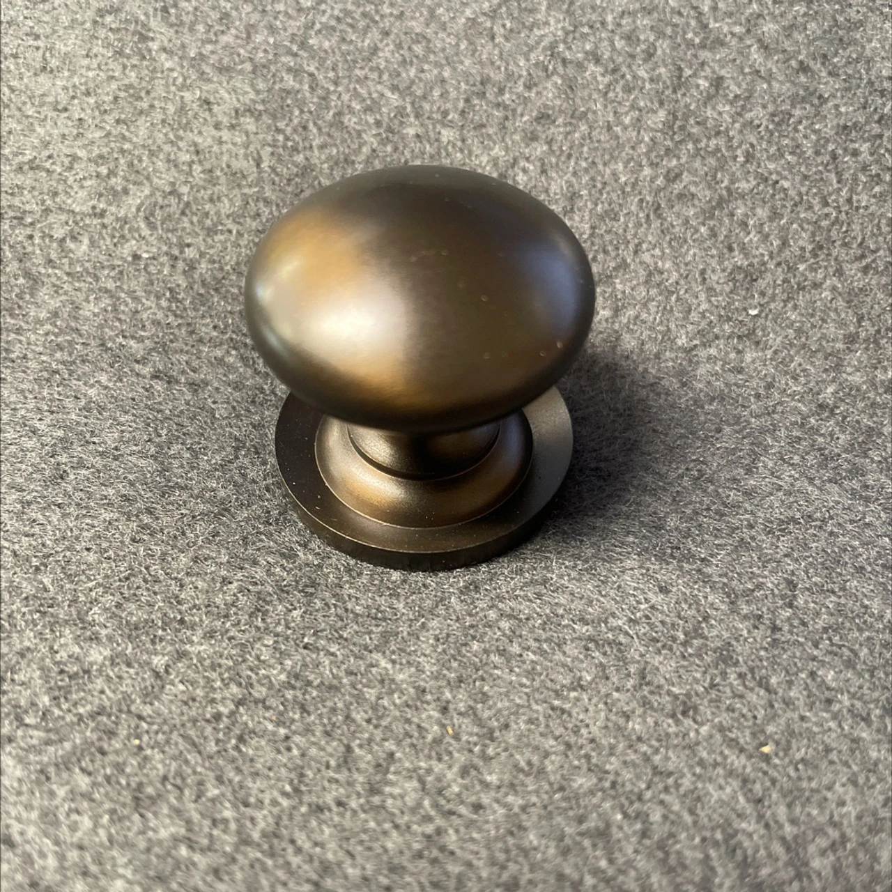 Liberty 1-1/4" Knob With Attached Backplate Rubbed Bronze 2 Liberty 1-1/4" Knob With Attached Backplate Rubbed Bronze - Image 2