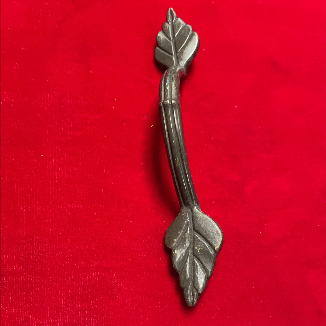 3" Leaf Pull Weathered Antique Bronze 2 3" Leaf Pull Weathered Antique Bronze - Image 2