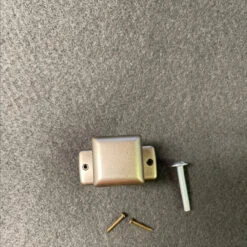 1" Square Knob With Backplate Old Iron